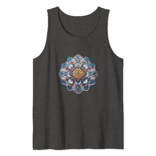 Circuit Mandala - Music production Tank Tops