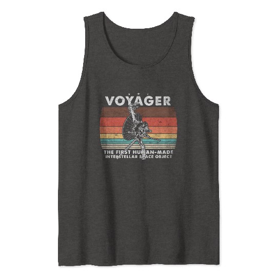 Voyager 1977 Retro Space Probe Mission Tank Tops