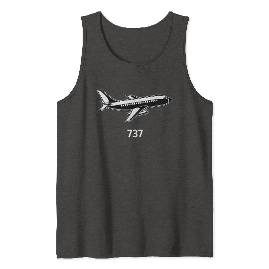 B737 Aircraft Airline Tank Tops