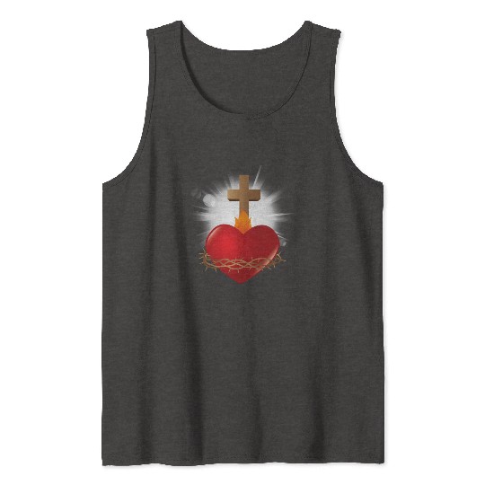 sacred heart of jesus Tank Tops