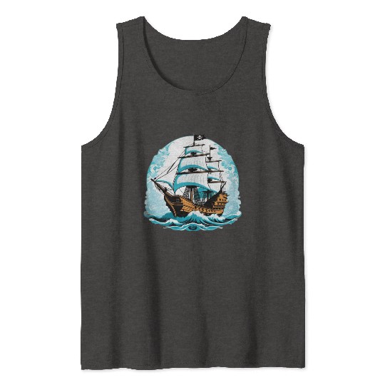 Pirate Ship 1 Tank Tops