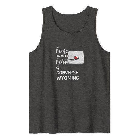 Converse County Wyoming Is Where My Heart IsGift Tank Tops