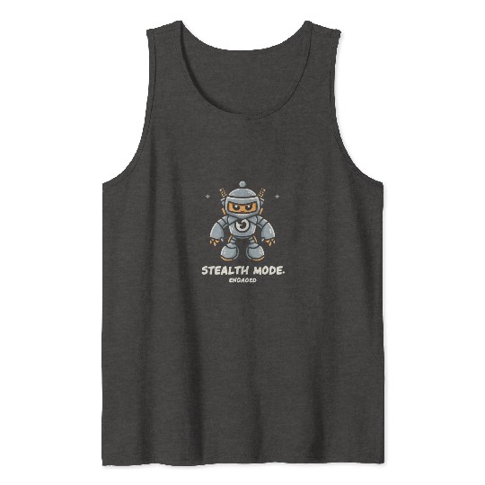 Ninja Robot: Stealth Mode: Engaged Tank Tops