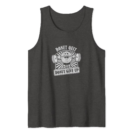 Fitness Donut Funny Donut Gym Tank Tops