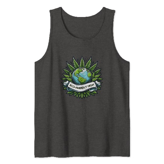 "Eco-Friendly High": Earth & Cannabis Unity Tank Tops