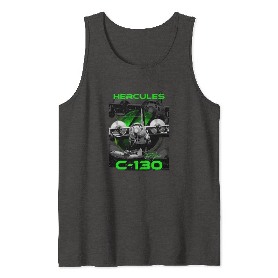 C-130 Hercules Military Aircraft Tank Tops