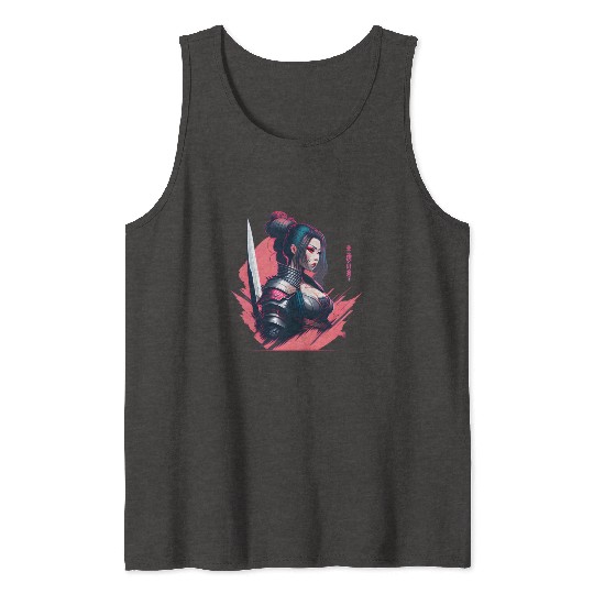 Cyberpunk Samurai Cyberpunk Tank Tops