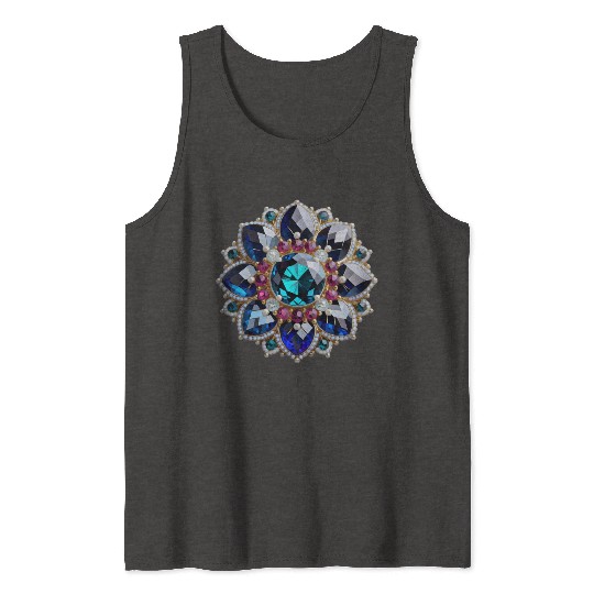 Gorgeous Gemstone Brooch: A Radiant Statement Piec Tank Tops