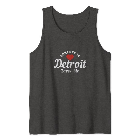 Detroit Michigan Motor City USA Tank Tops