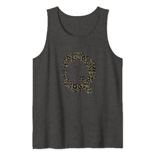 Q army camo design Tank Tops