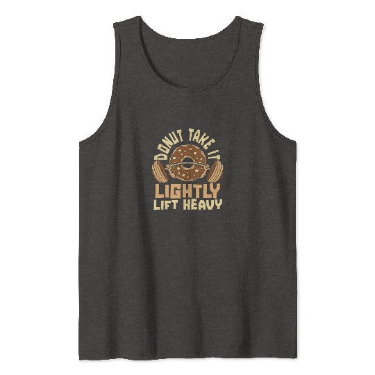 Fitness Donut Funny Donut Gym Tank Tops