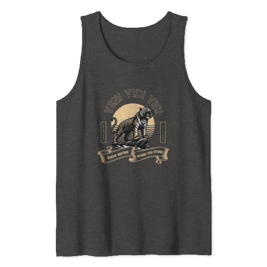 Veni Vidi Vici Wild Tiger Tank Tops