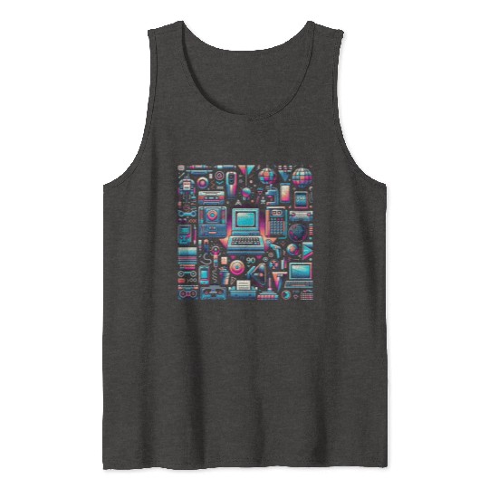 90s Tech & Pop Culture Tank Tops