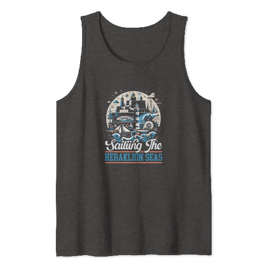 Heraklion Greece Travel Vacation Greek Heritage Tank Tops
