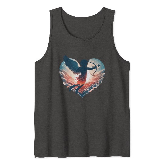 Valentine's Day Cupid shoots straight to the heart Tank Tops