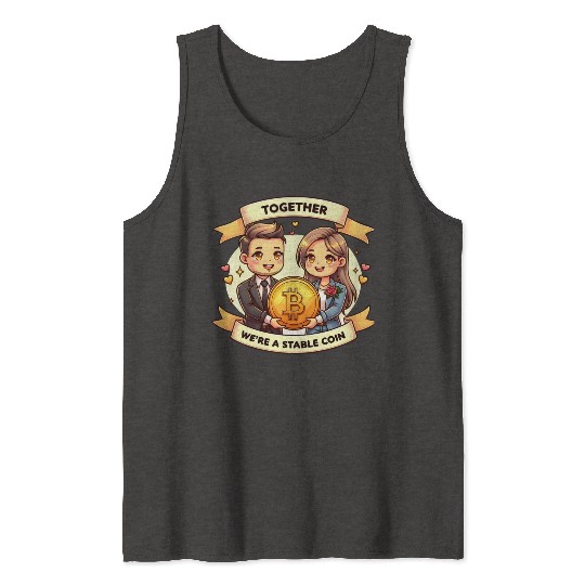Together We're a Stable Coin Bitcoin Tank Tops