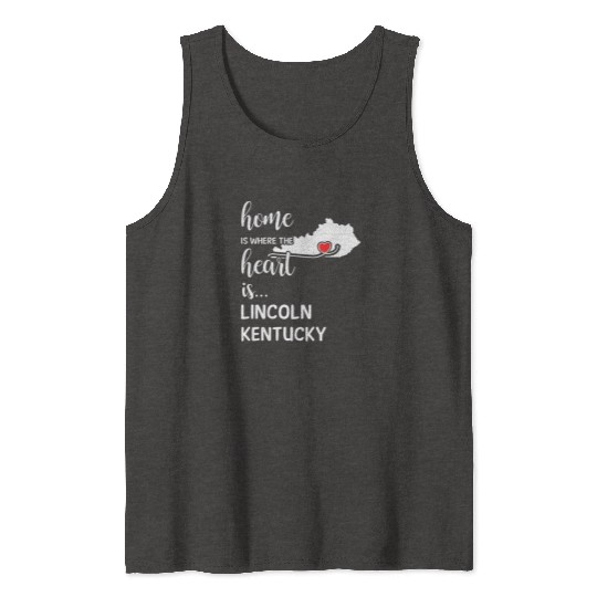 Lincoln County Kentucky Is Where My Heart Is Gift Tank Tops