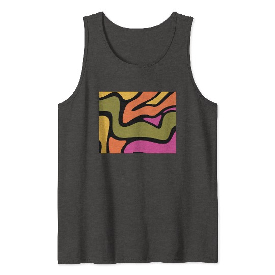 Psychedelic patterns, Aesthetic, Retro, Vintage Tank Tops