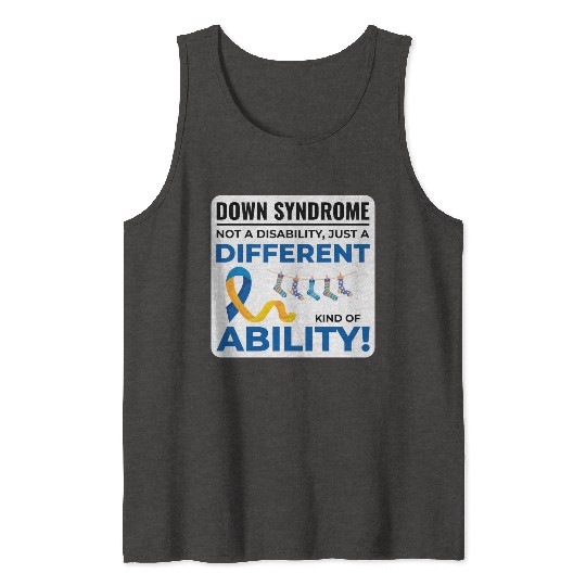Down Syndrome Awareness Different Ability Tank Tops