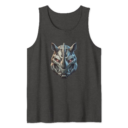 Rhinoceros mech Tank Tops