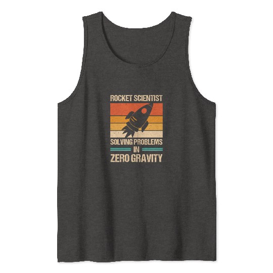 Rocket Scientist Retro Zero Gravity Vintage Tank Tops