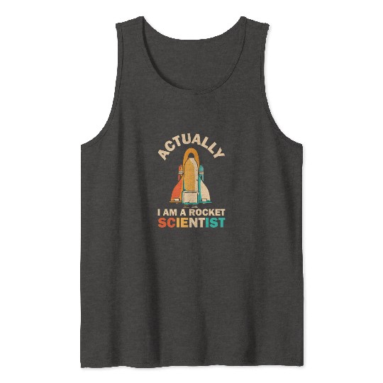 Retro Rocket Scientist Space Shuttle Tank Tops