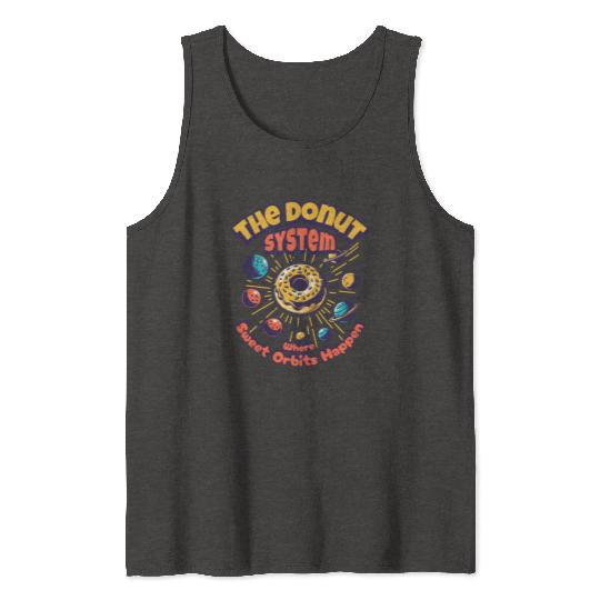 Donut Solar System Tank Tops