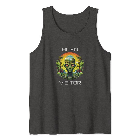 Alien Visitor Tank Tops