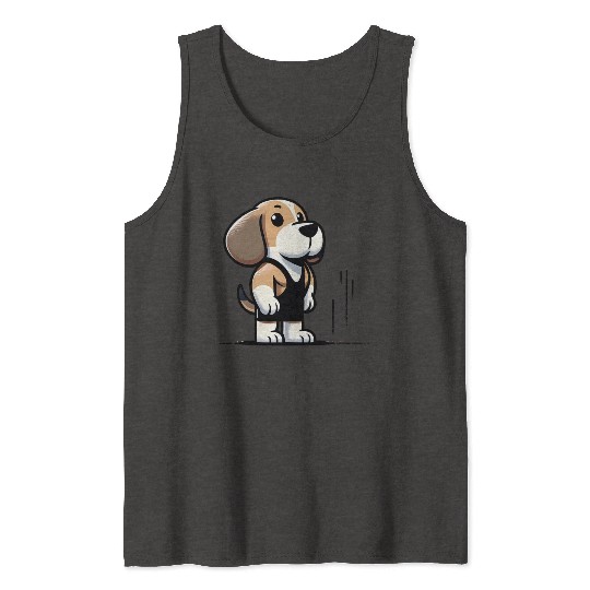 Beagle Buff: Hitting the Gym in Style Tank Tops