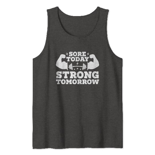 Motivational Fitness Gym Exercise Tank Tops