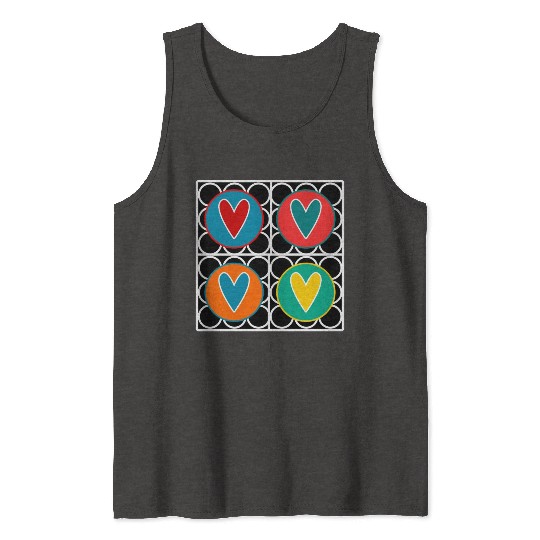 HEART. COUPLE. JUST MARRIED. Bachelorette party. VALENTINE'S DAY. Tank Tops