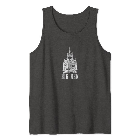 Big Ben London England UK Souvenir Gift Tank Tops
