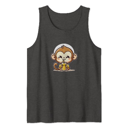 Monkey Business: Banana Juice Break Tank Tops