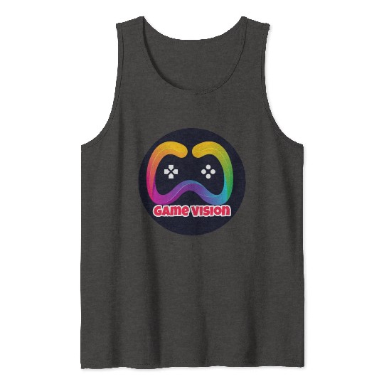 Game Vision Official YouTube Channel Logo Tank Tops
