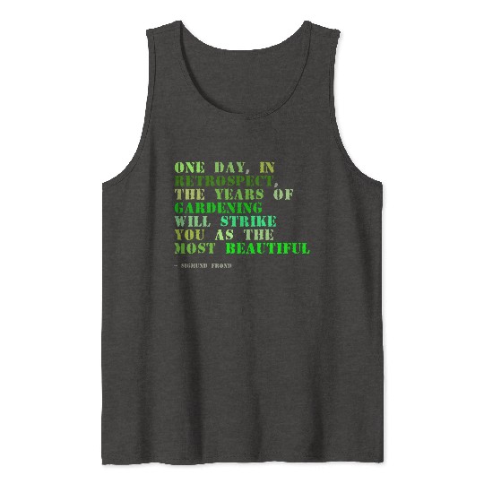 Plant sayings fake sigmund freud quote Tank Tops