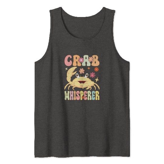 Groovy Crab Lover Seafood Lover Tank Tops