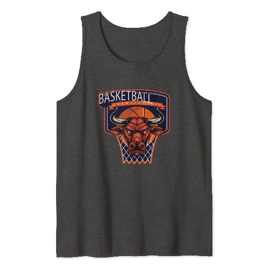 Fierce Bull Basketball Championship Tank Tops