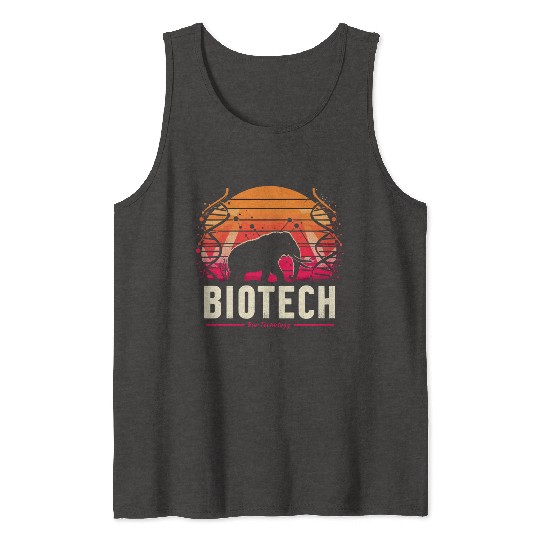 Biotech Bio Technology DNA Mammoth Science Crispr Tank Tops