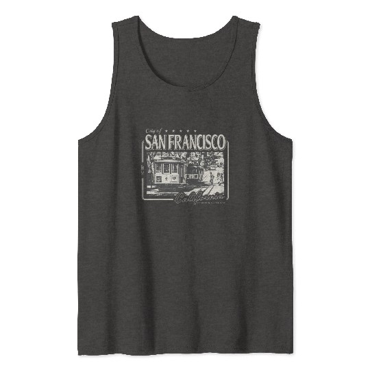 SAN FRANCISCO CALIFORNIA POWELL STREET Tank Tops