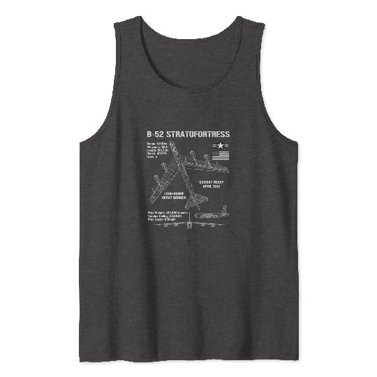 B-52 Stratofortress Specs Military Aircraft B52 Tank Tops