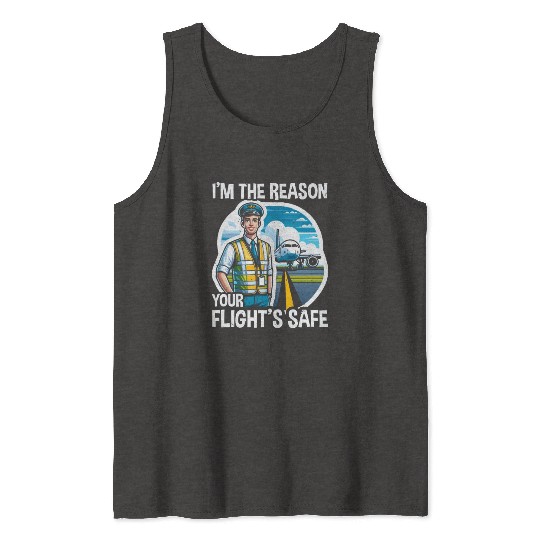 Airport Safety Officer Aviation Airport Jobs Tank Tops