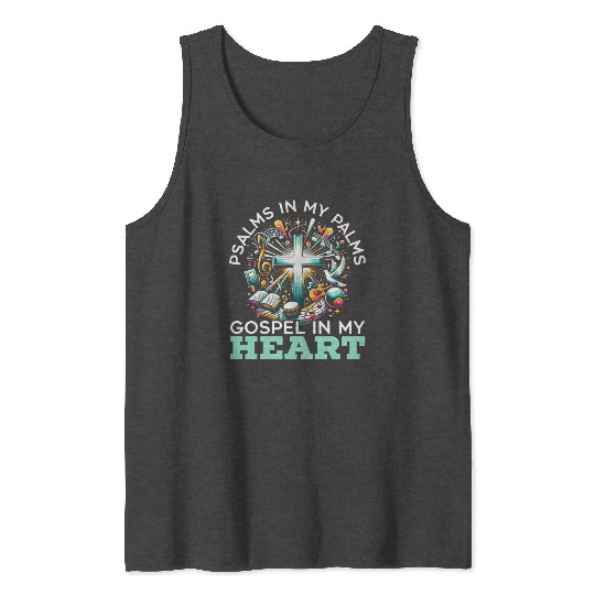 Gospel Music Religious Bible Scripture Christian Tank Tops