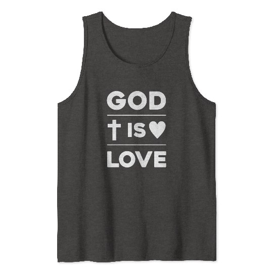 Divine Love: Embrace the Spirit with 'God is Love' Tank Tops