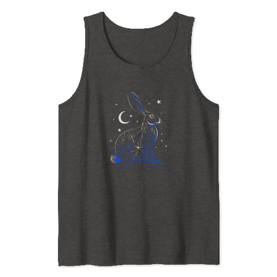 Kintsugi Easter Bunny Ostara Hare Tank Tops