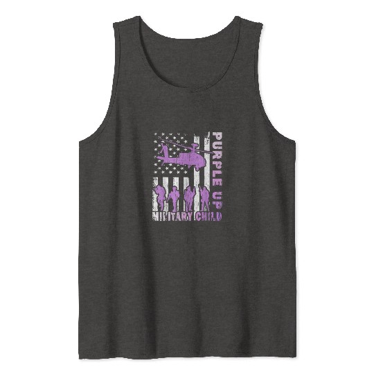 Purple Up For Military Kids Us Soldier Army And Tank Tops