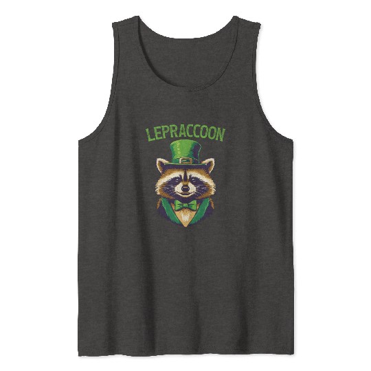 Lepraccoon Raccoon Kobold Irish Tank Tops