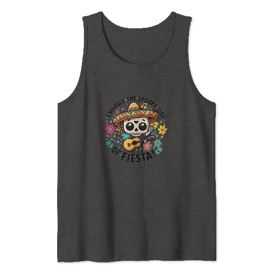 Skull with Cinco De Mayo Tank Tops