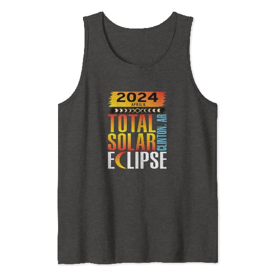 2024 April 8 Total Solar Eclipse Clinton AR Tank Tops