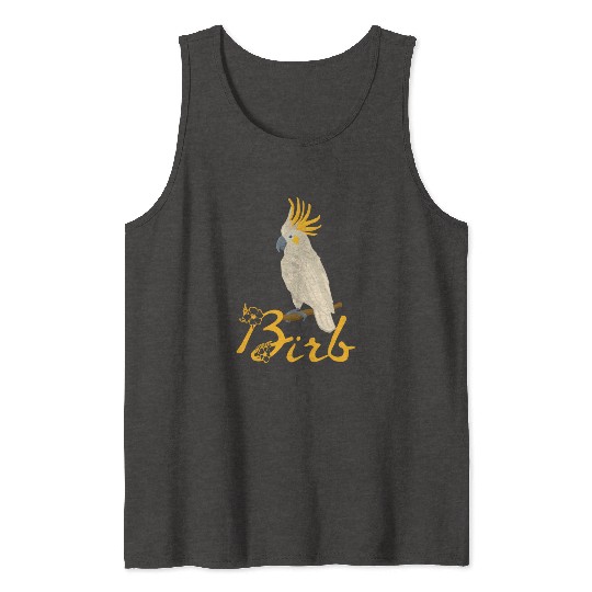 Birb Meme Tank Tops Yellow Cockatiel Bird