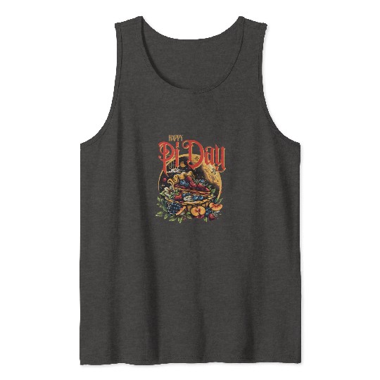 Happy pi Day pie cake math lover Tank Tops